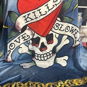 Ed Hardy Scarf Skull Love Kills Slowly